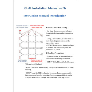 2 Твърда LED лента 95 см - Лед бар с 2 г. гаранция GL-TL 220V OUTDOOR (Изолирано захранване)