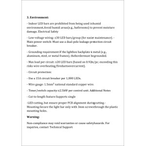 2 Твърда LED лента 95 см - Лед бар с 2 г. гаранция GL-TL 220V OUTDOOR (Изолирано захранване)